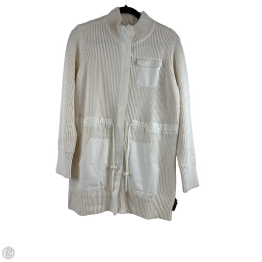 Sweater Cardigan By Talbots In Cream, Size: S