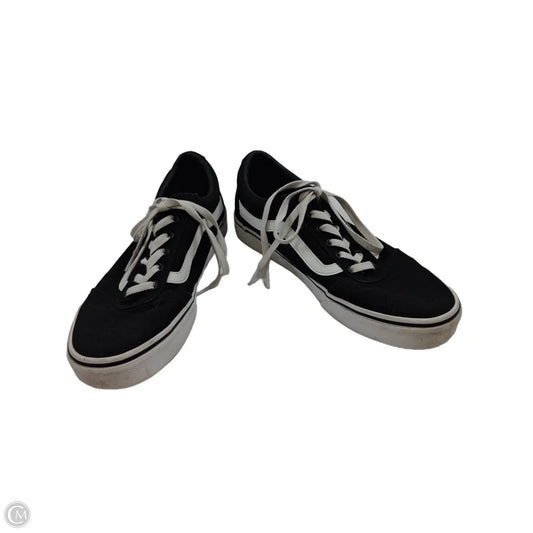 Shoes Sneakers By Vans In Black & White, Size: 10