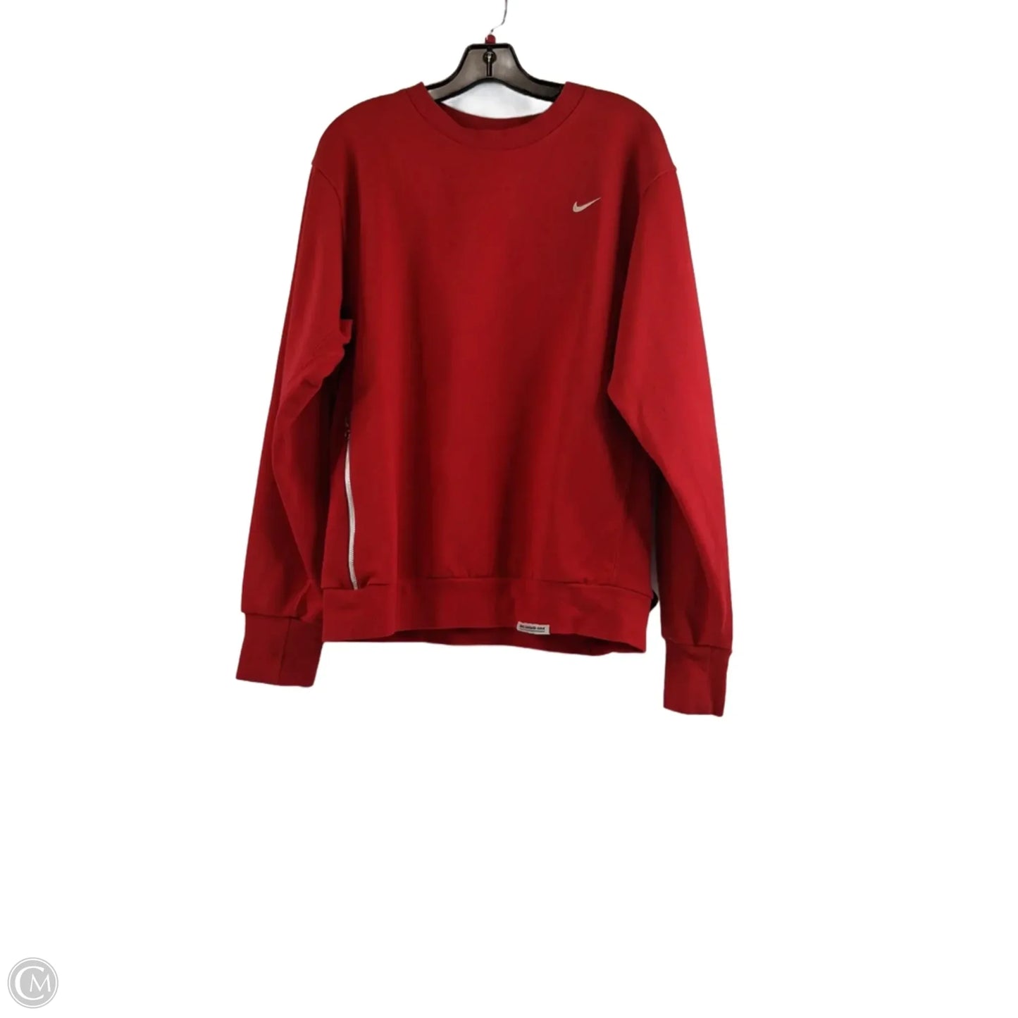 Athletic Sweatshirt Crewneck By Nike Apparel In Red, Size: S