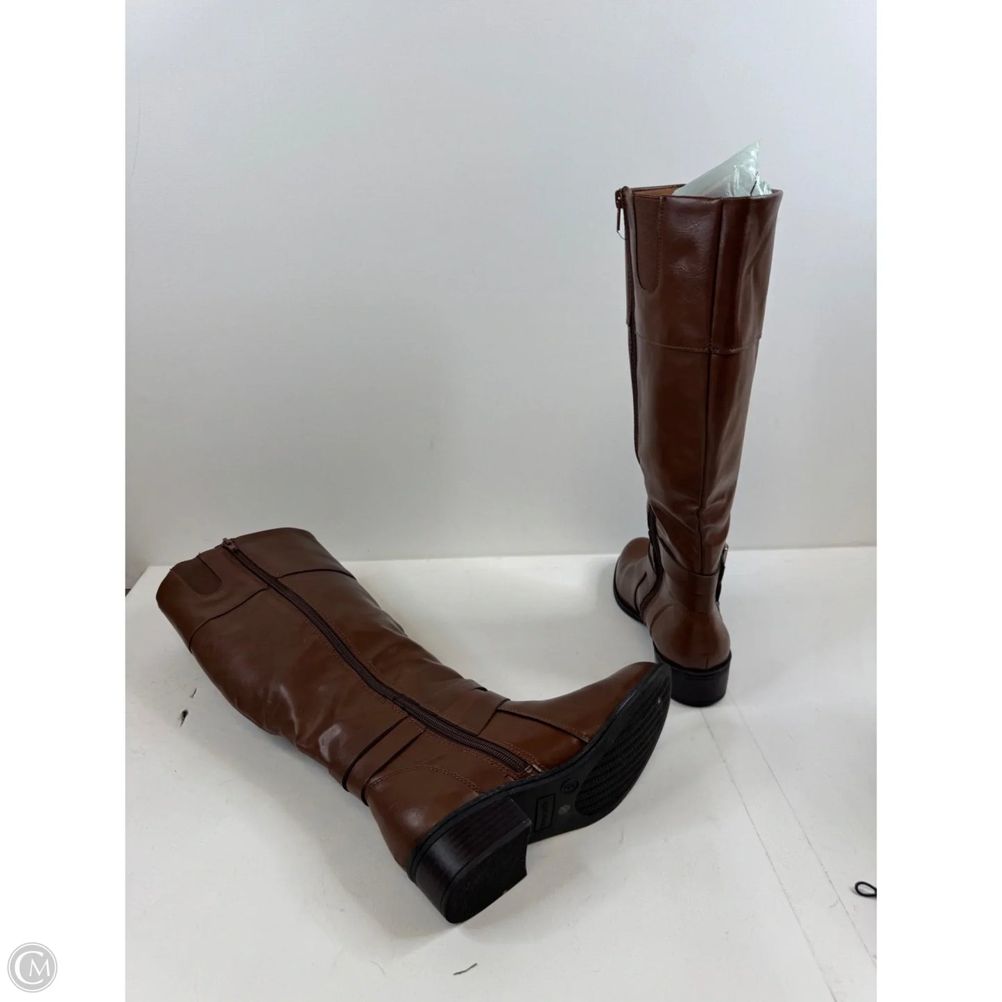 Boots Knee Heels By Arizona In Brown, Size: 8