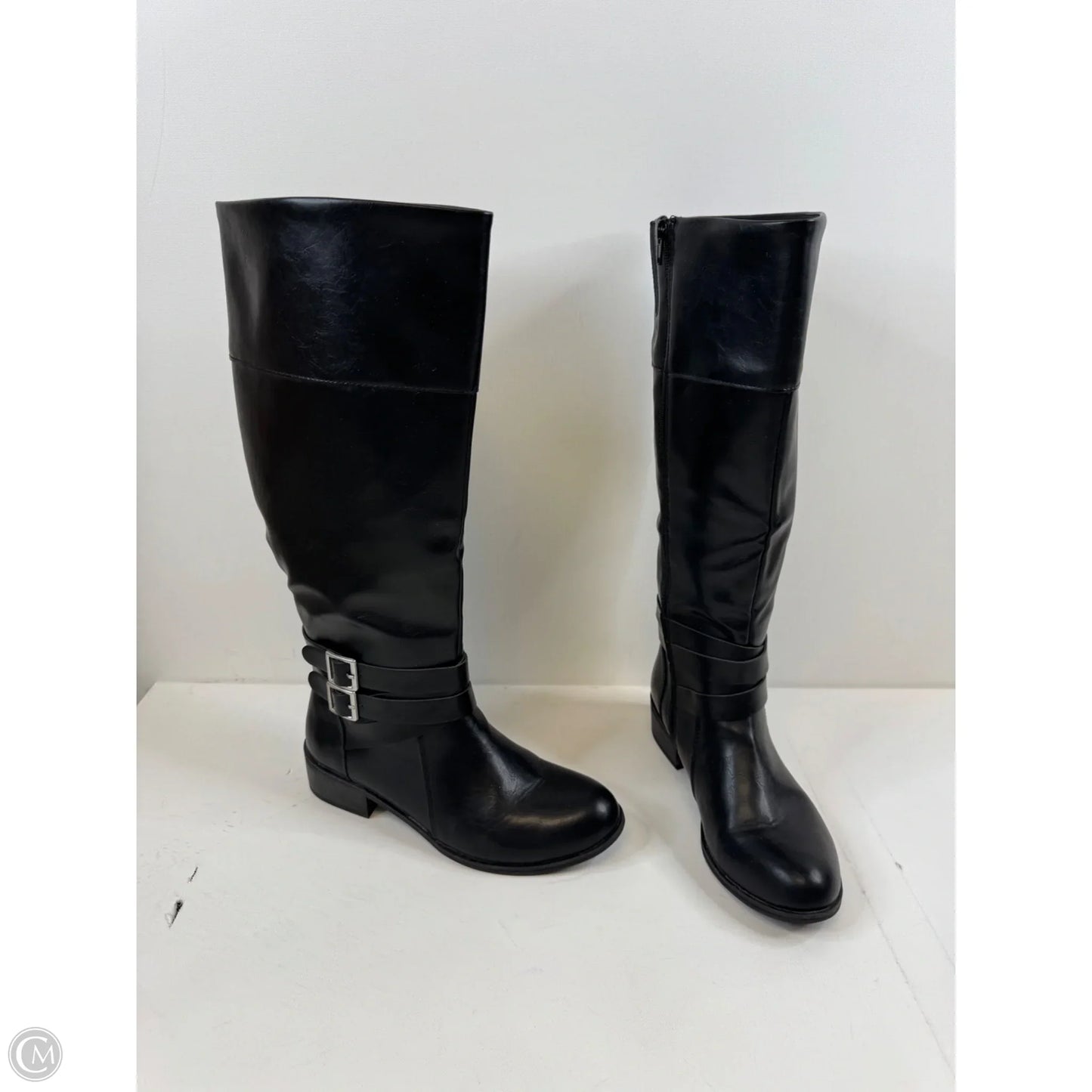 Boots Knee Heels By Arizona In Black, Size: 8