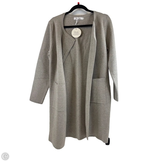 Sweater Cardigan By Clothes Mentor In Grey, Size: M