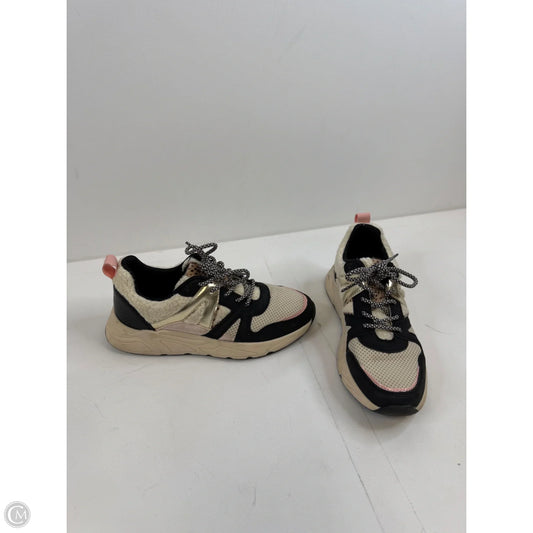 Shoes Sneakers By Clothes Mentor In Black & Cream, Size: 7.5