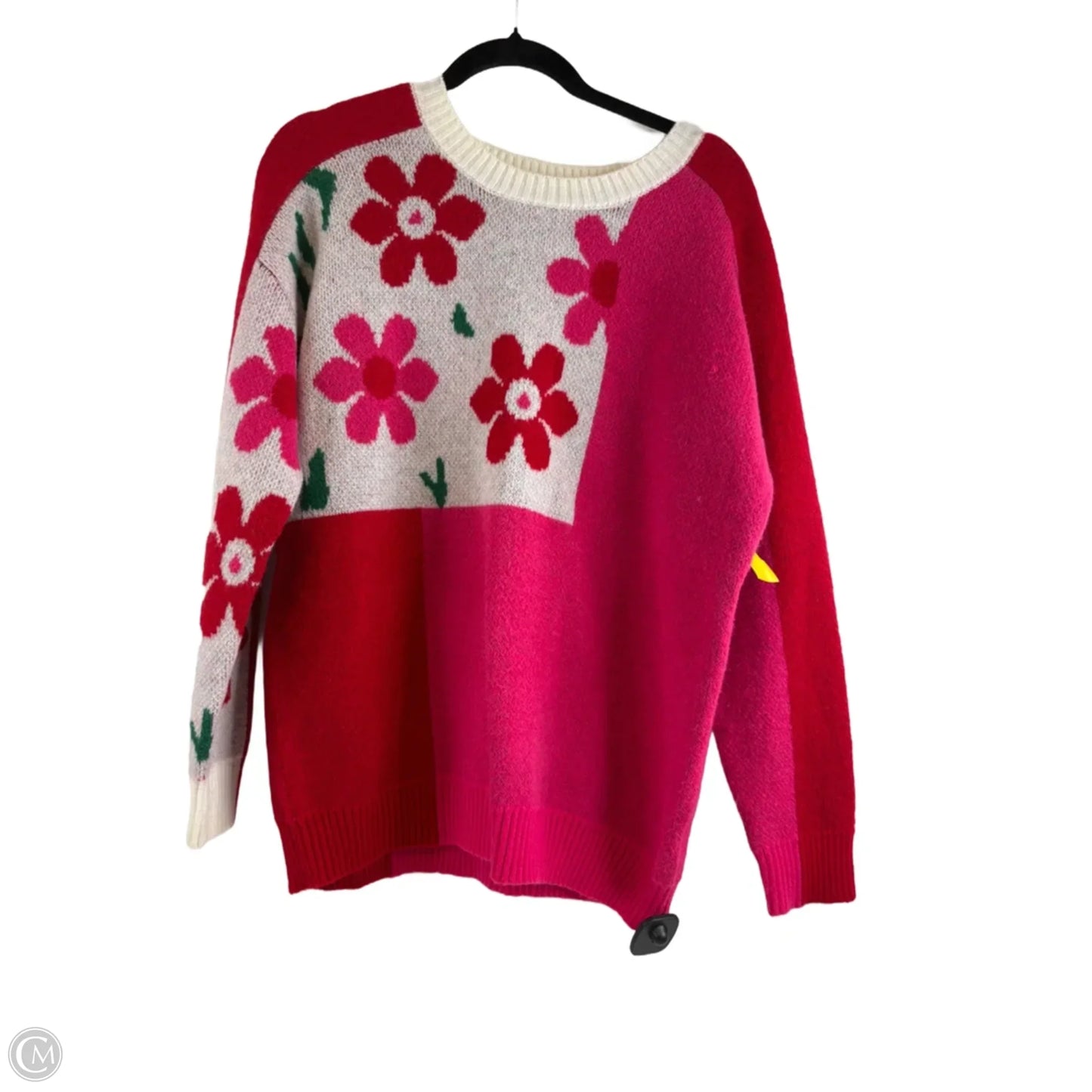 Sweater By Jodifl In Pink & Red, Size: M