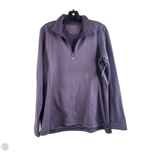 Athletic Top Long Sleeve Collar By Orvis In Purple, Size: L