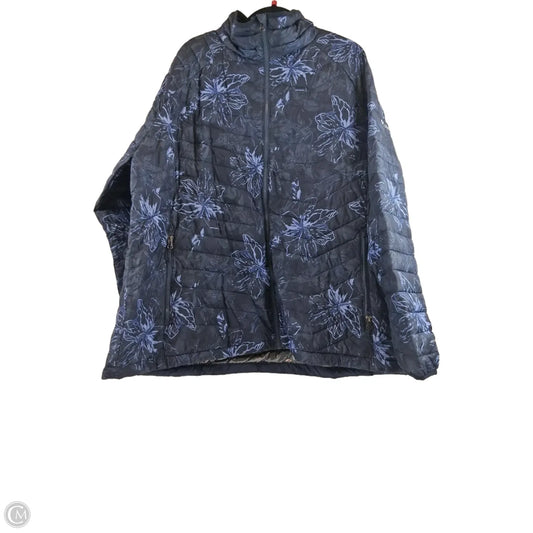 Jacket Puffer & Quilted By Columbia In Blue & Purple, Size: 3x