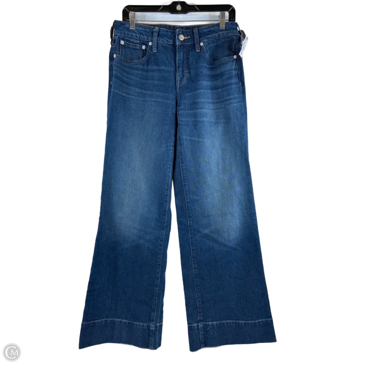 Jeans Wide Leg By J. Crew In Blue Denim, Size: 2