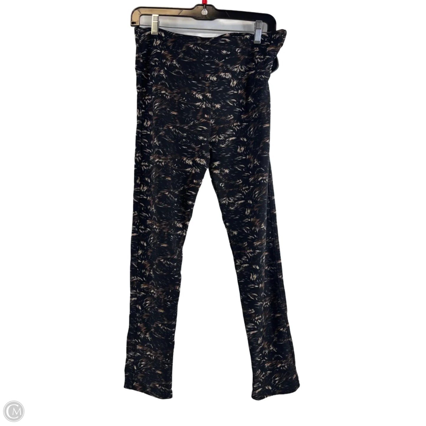 Athletic Leggings By Coco And Carmen In Black & Tan, Size: L