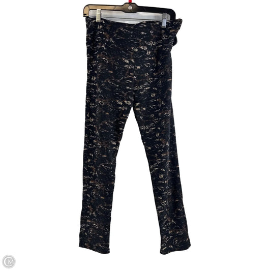 Athletic Leggings By Coco And Carmen In Black & Tan, Size: L