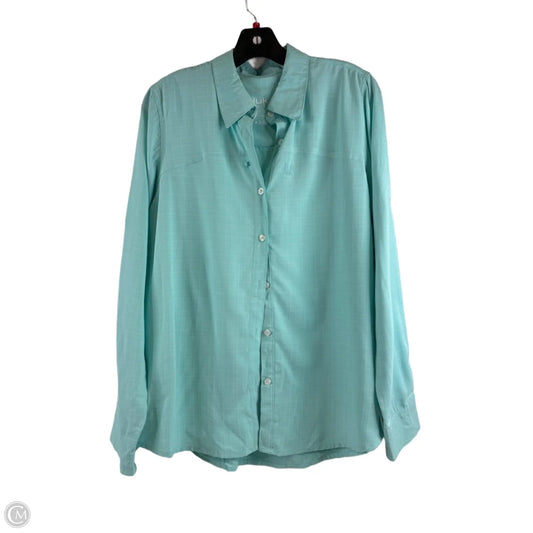 Top Long Sleeve By Clothes Mentor In Aqua, Size: L