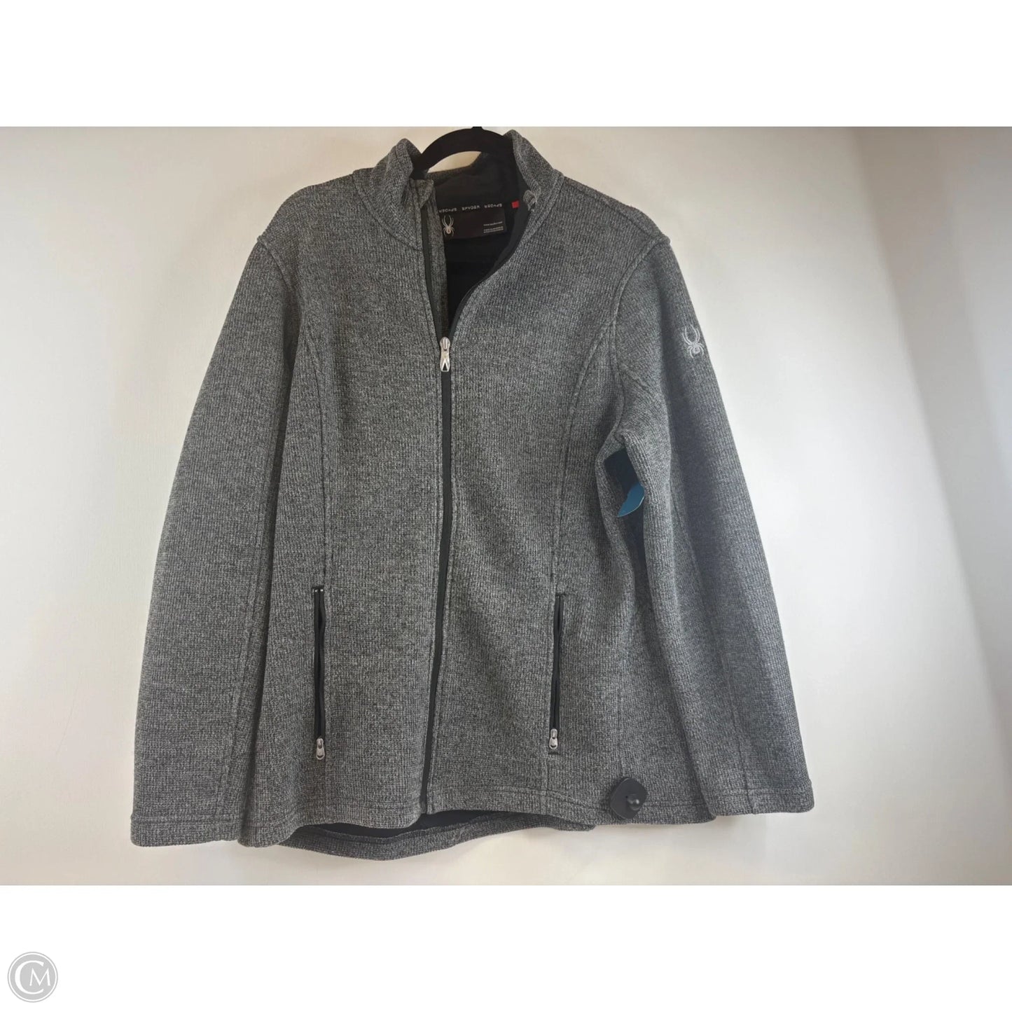 Athletic Jacket By Spyder In Grey, Size: Xl