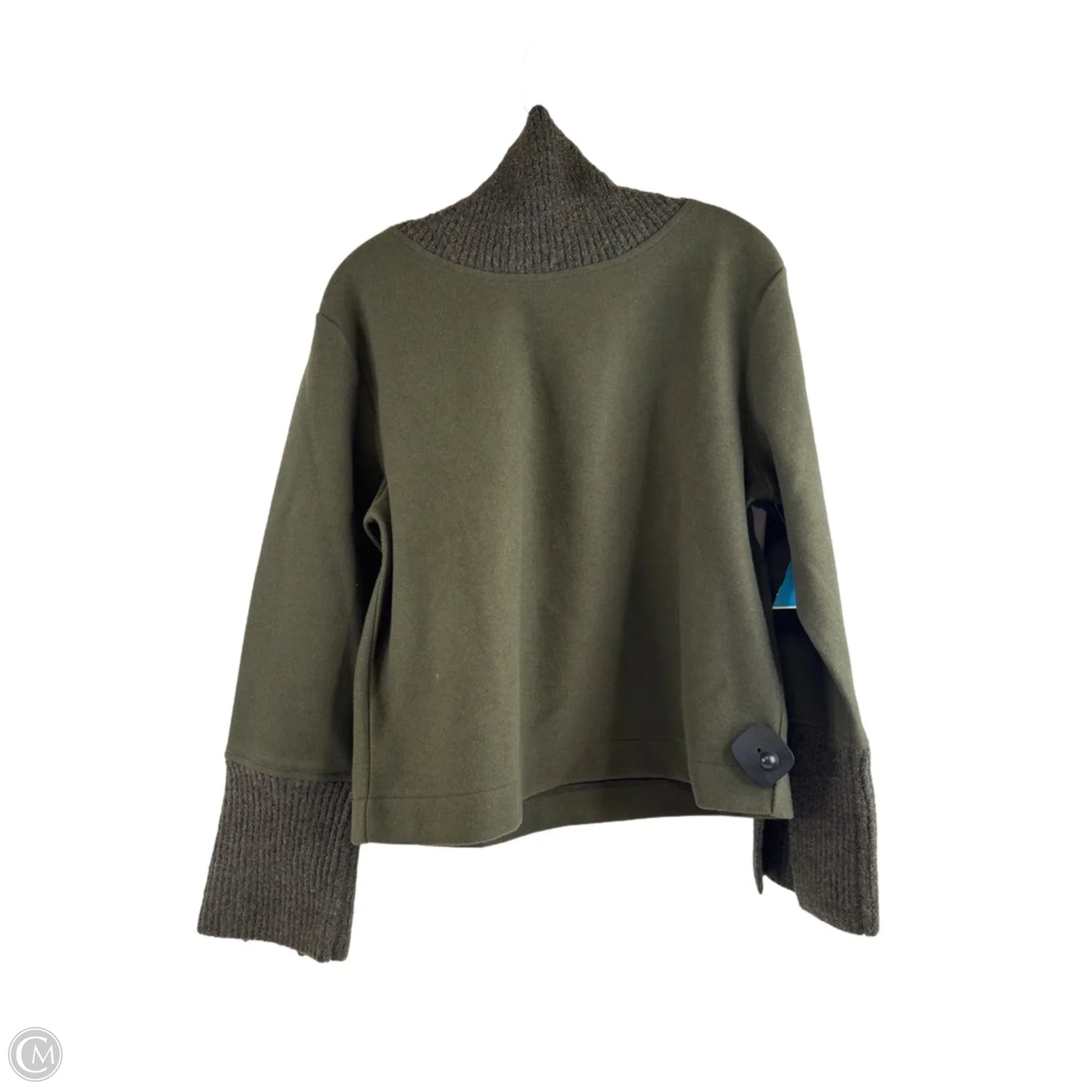 Top Long Sleeve By Banana Republic In Green, Size: S