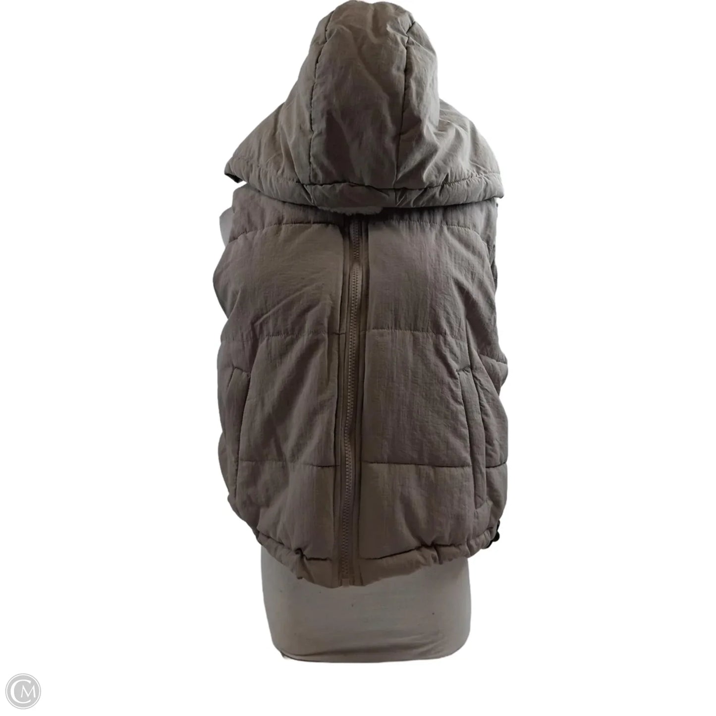 Vest Puffer & Quilted By Love Tree In Beige, Size: M