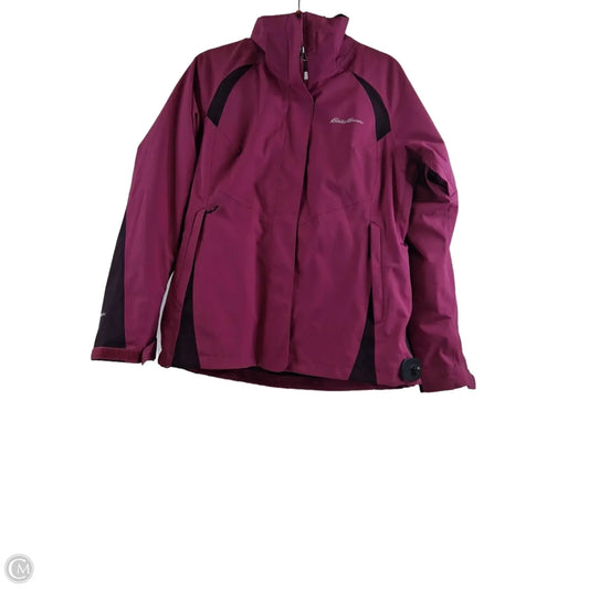 Coat Parka By Eddie Bauer In Pink, Size: M