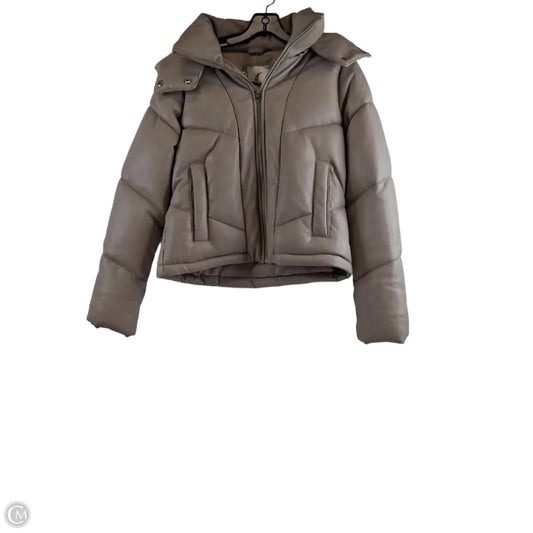 Jacket Puffer & Quilted By Abercrombie And Fitch In Beige, Size: Xs
