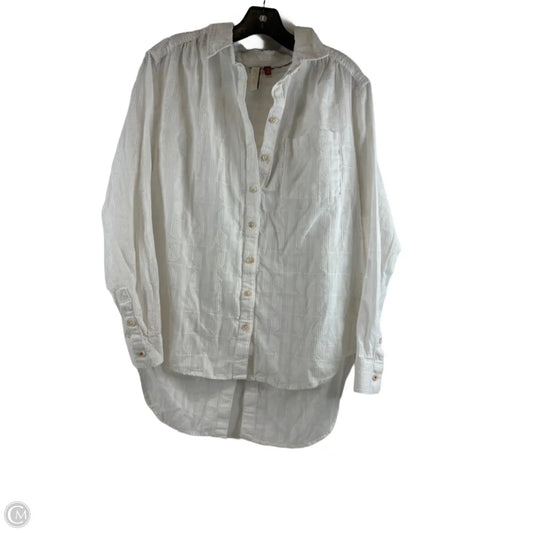 Top Long Sleeve By Pilcro In White, Size: M