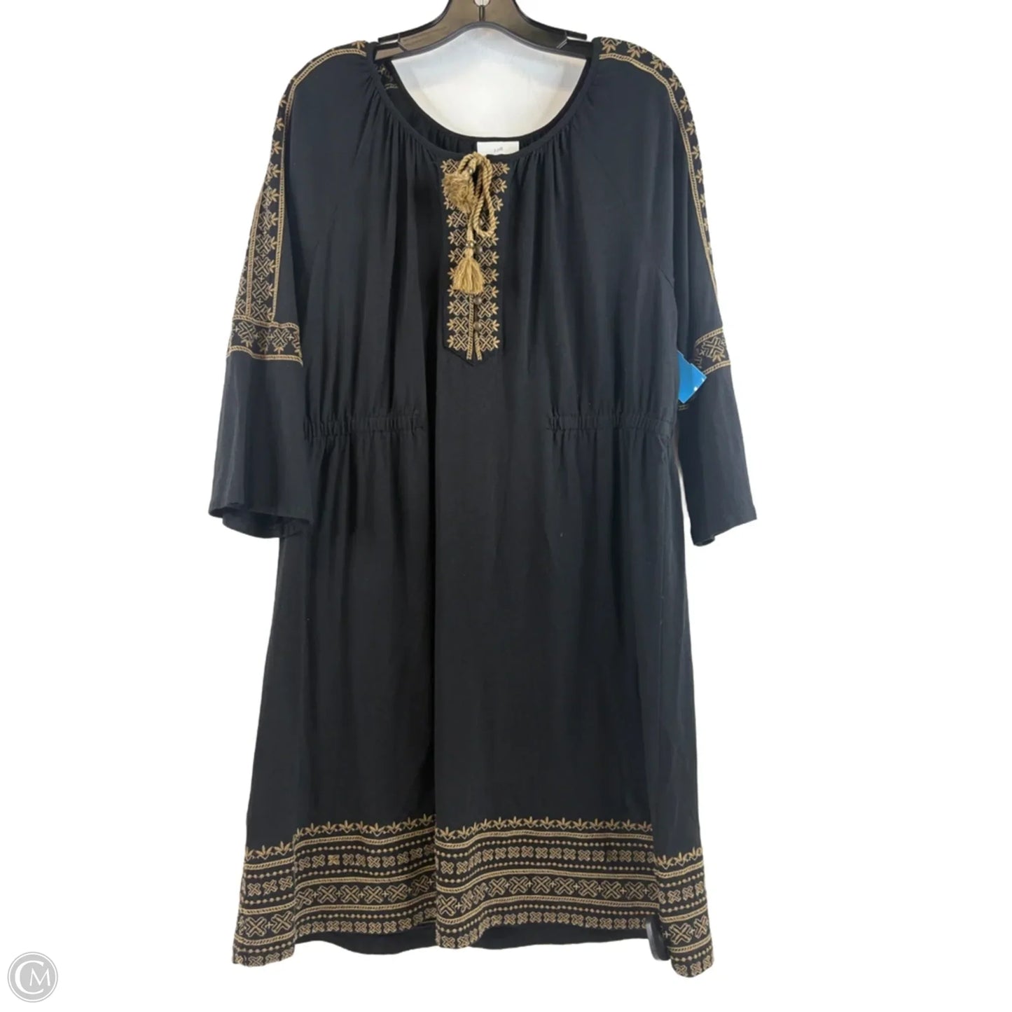 Dress Casual Midi By J. Jill In Black & Brown, Size: Lp