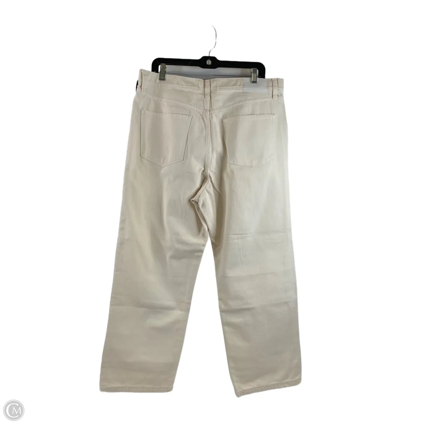 Jeans Cropped By Lucky Brand In Cream, Size: 14
