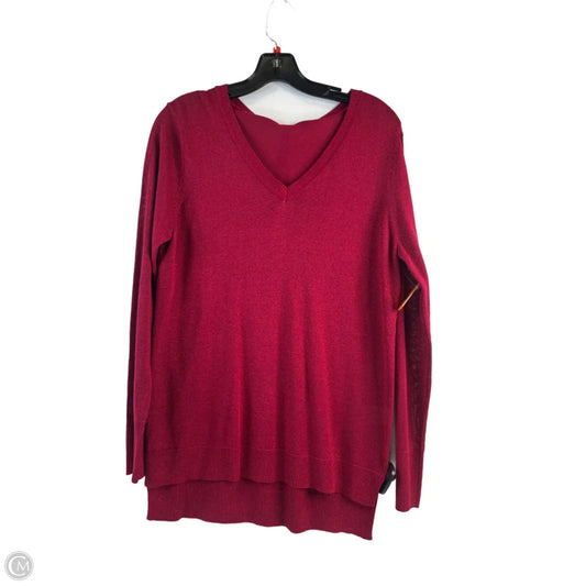 Top Long Sleeve By Clothes Mentor In Red, Size: M