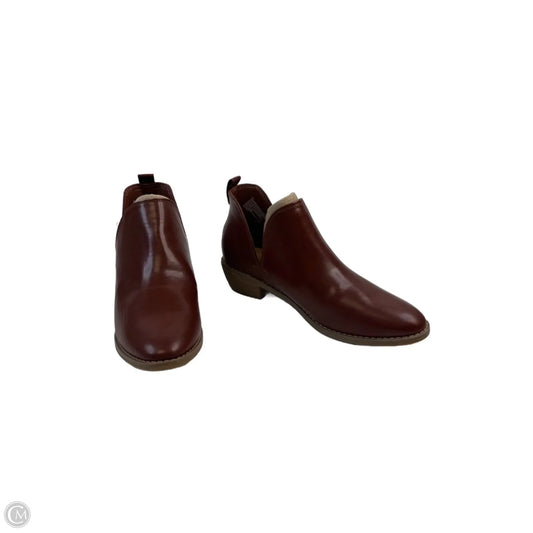 Boots Ankle Heels By Universal Thread In Brown, Size: 8.5