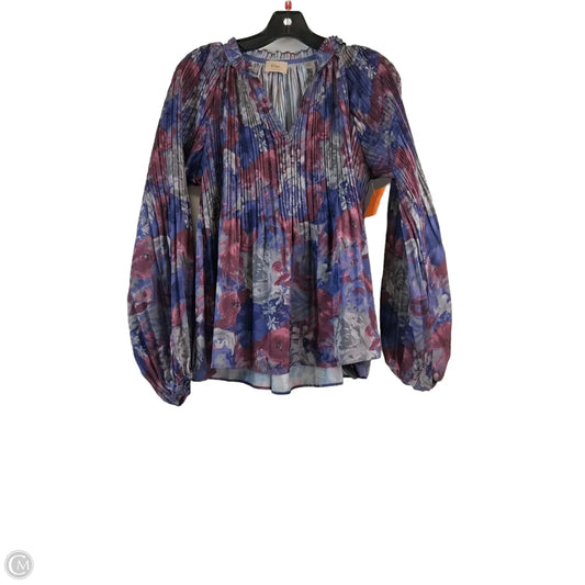 Top Long Sleeve By Elie Tahari In Purple & Red, Size: Xs