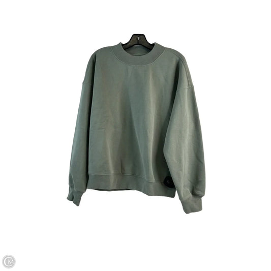 Sweatshirt Crewneck By Abercrombie And Fitch In Green, Size: M