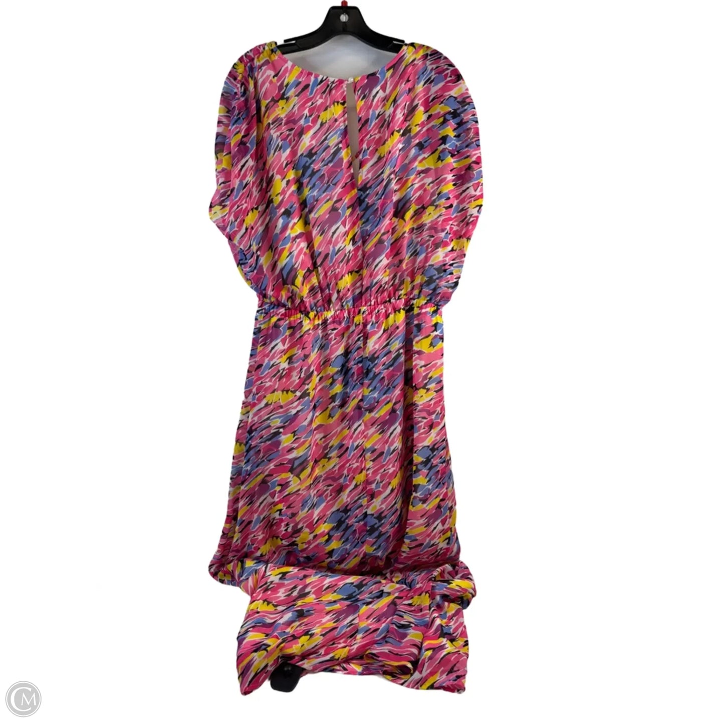 Dress Casual Maxi By Inc In Pink & Yellow, Size: L