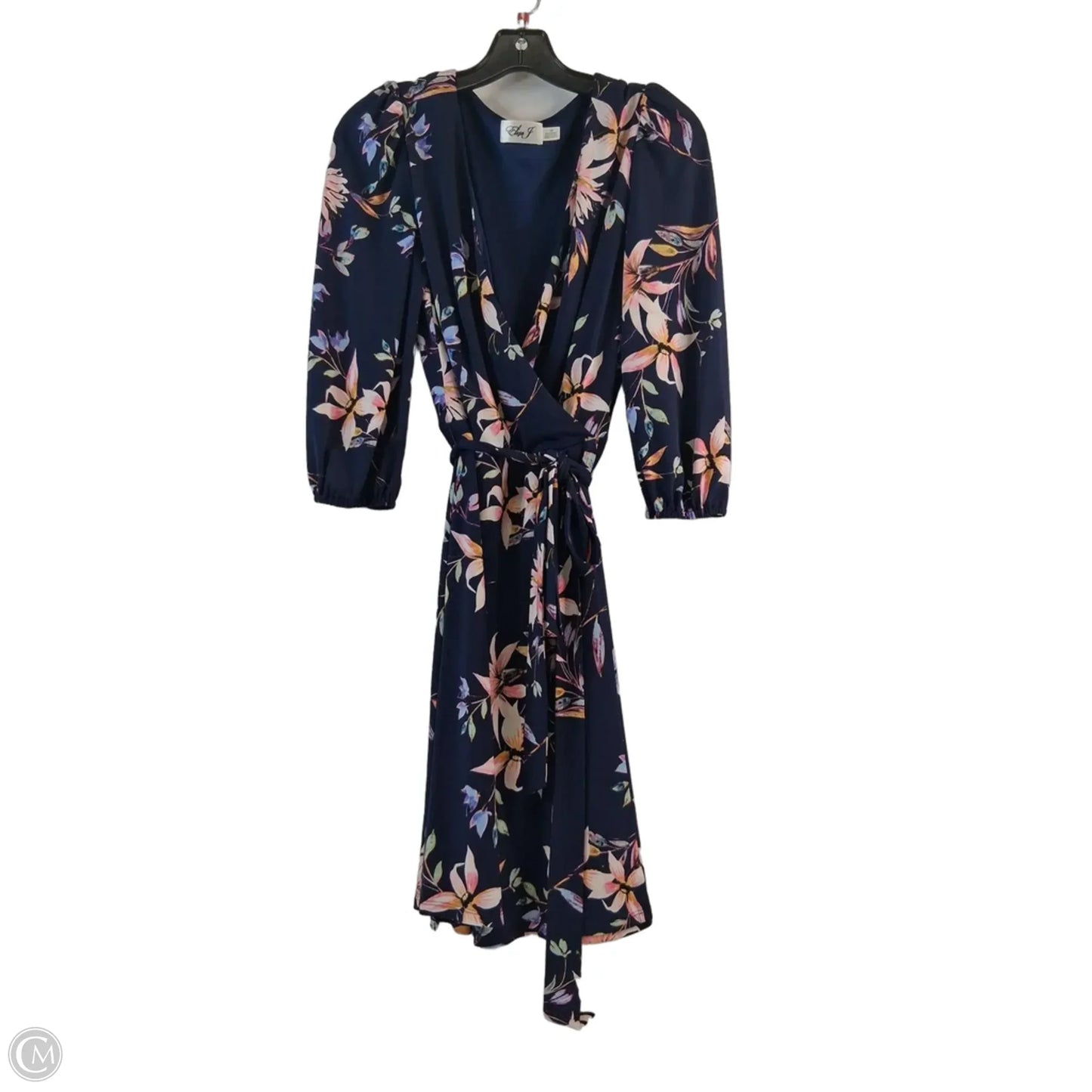 Dress Casual Midi By Eliza J In Blue & Purple, Size: Mp