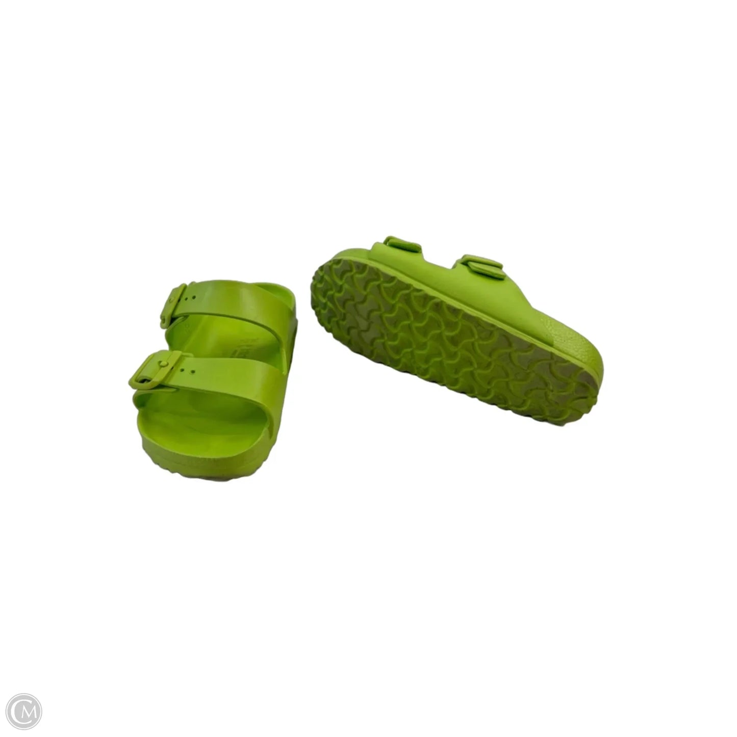 Sandals Flats By Birkenstock In Green, Size: 5