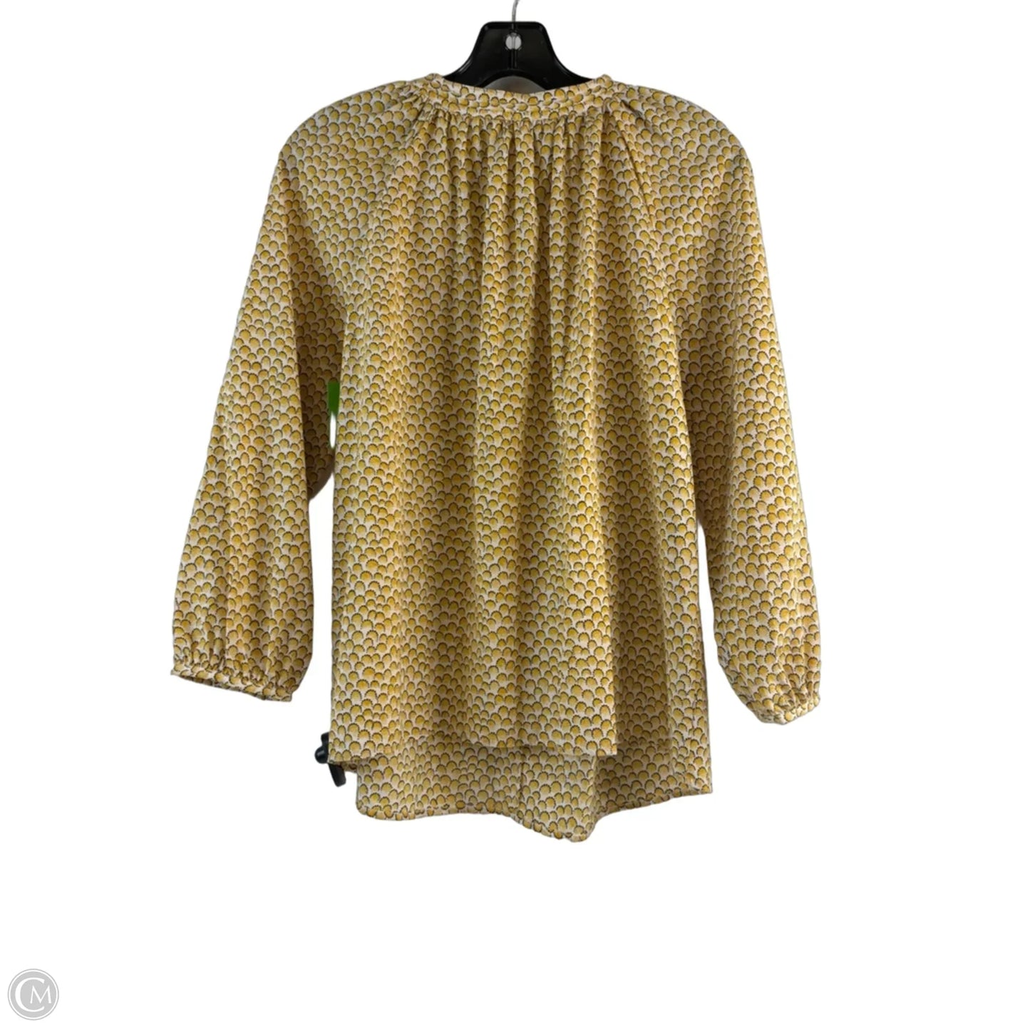 Top 3/4 Sleeve By Boden In Yellow, Size: S