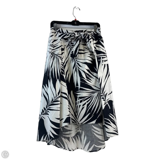 Skirt Midi By Who What Wear In Black & White, Size: 10