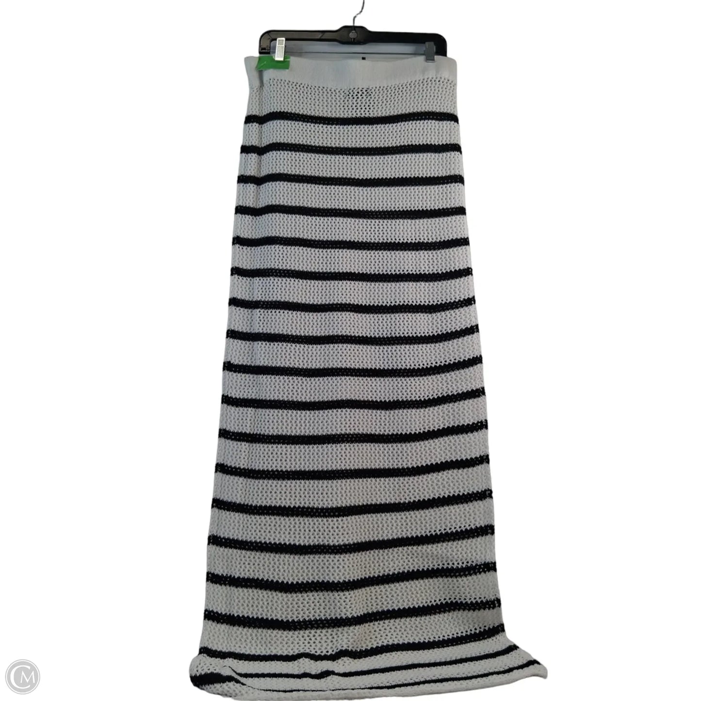 Skirt Maxi By Pretty Little Thing In Black & White, Size: 12