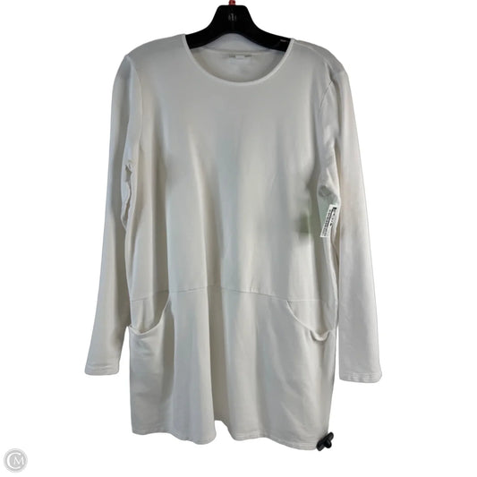 Top Long Sleeve By Pure Jill In White, Size: M