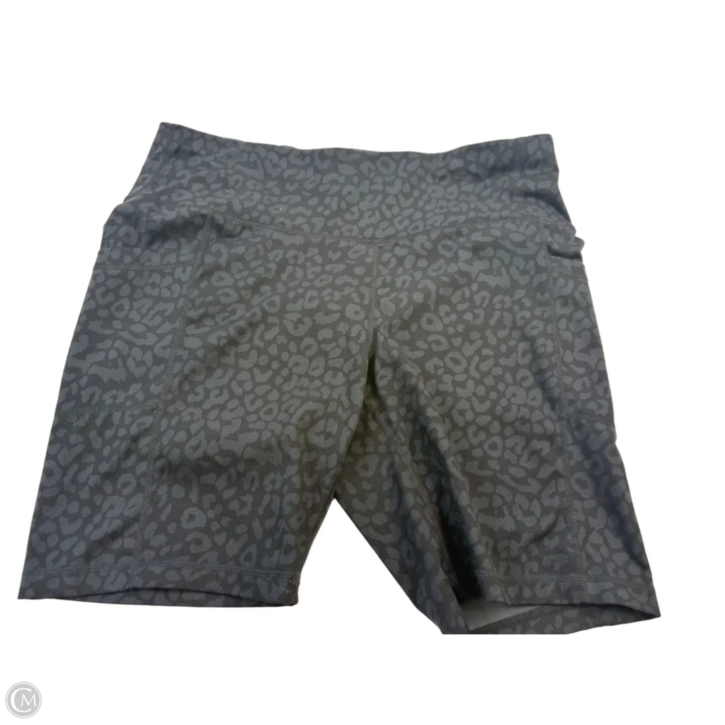 Athletic Shorts By Yogalicious In Leopard Print, Size: 2x