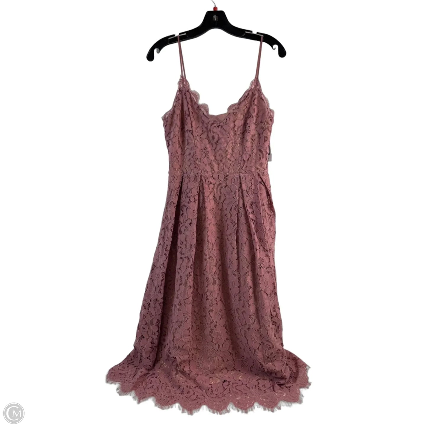 Dress Party Midi By H&m In Mauve, Size: S
