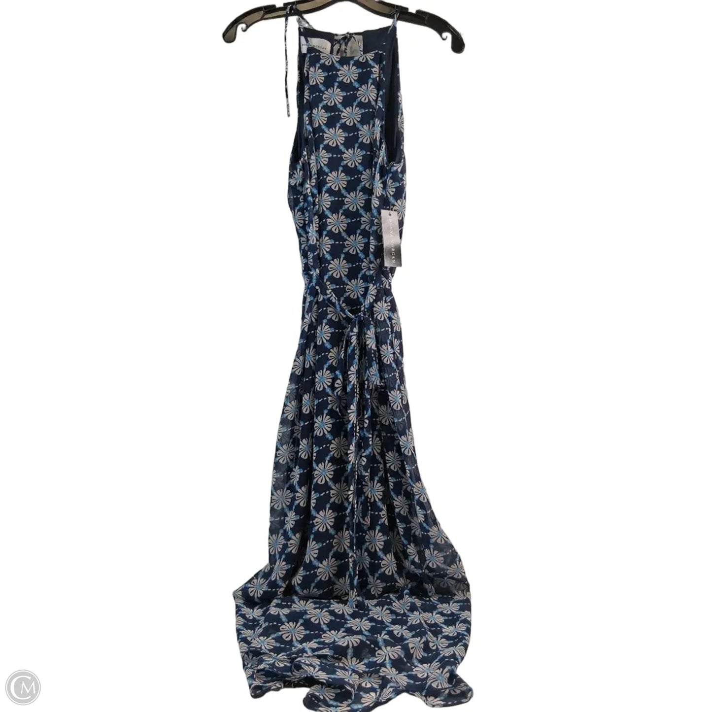 Dress Casual Maxi By Donna Morgan In Blue & White, Size: S
