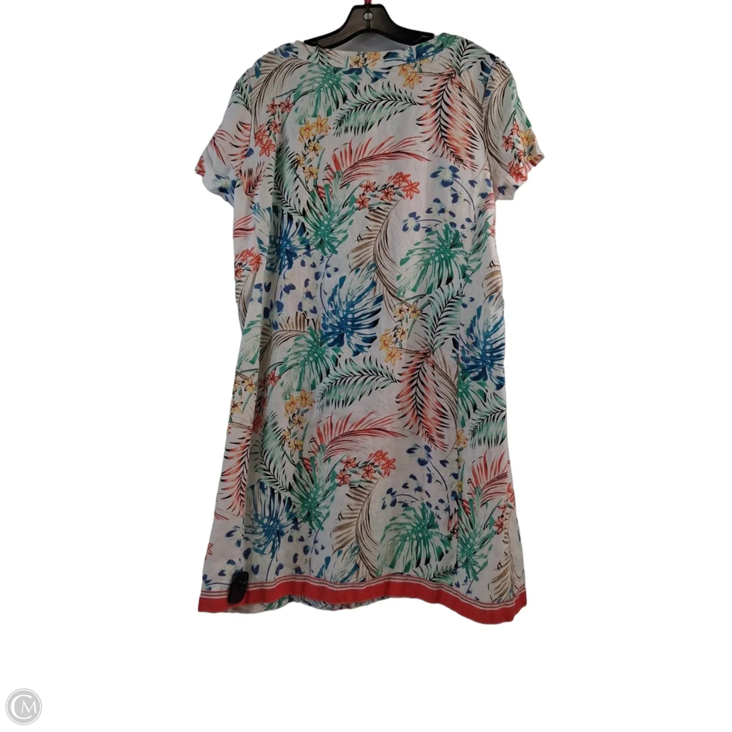 Dress Casual Midi By Clothes Mentor In Blue & Orange, Size: L