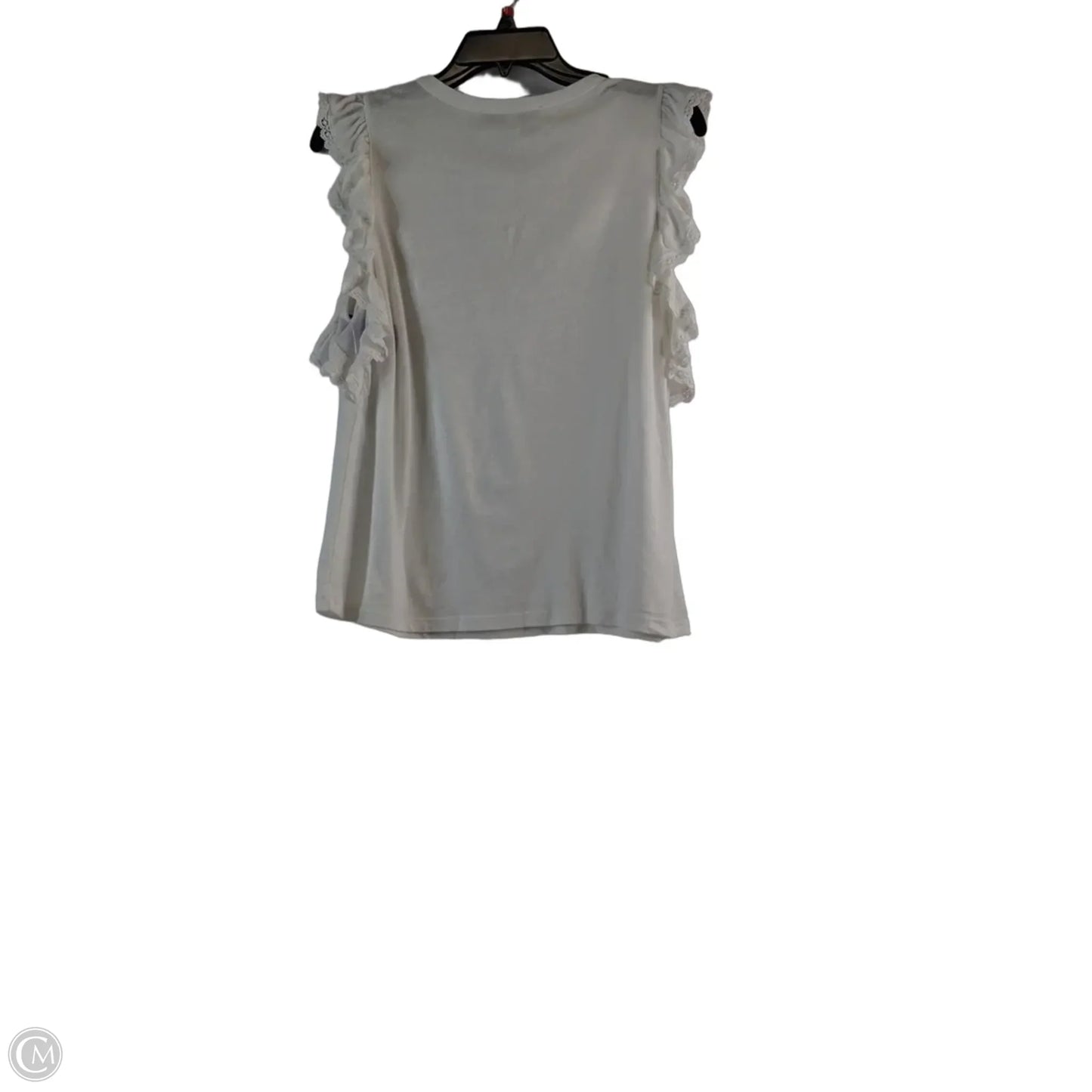 Top Short Sleeve By Loft In White, Size: S