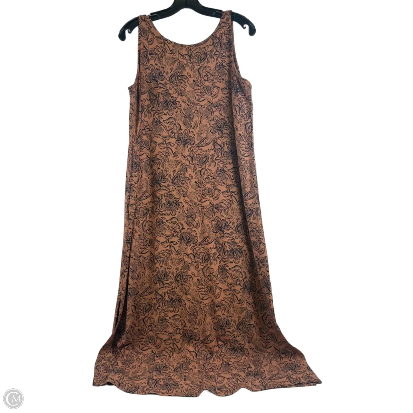 Dress Casual Maxi By J. Jill In Black & Tan, Size: Sp