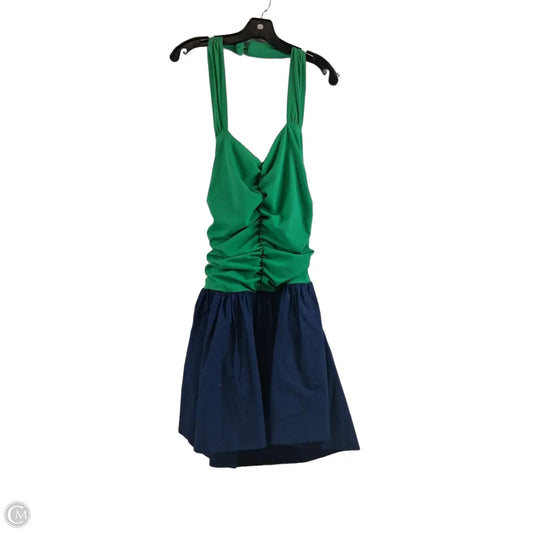 Dress Casual Short By Maeve In Blue & Green, Size: M