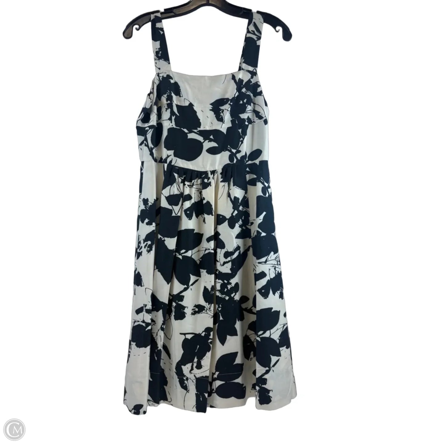 Dress Casual Midi By Barneys Ny In Black & Cream, Size: S