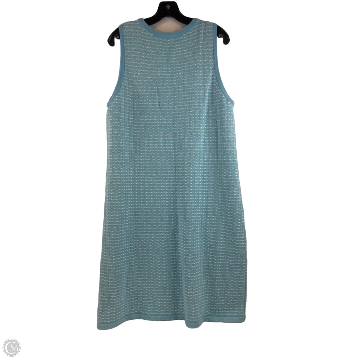 Dress Sweater By Talbots In Blue & White, Size: Xl