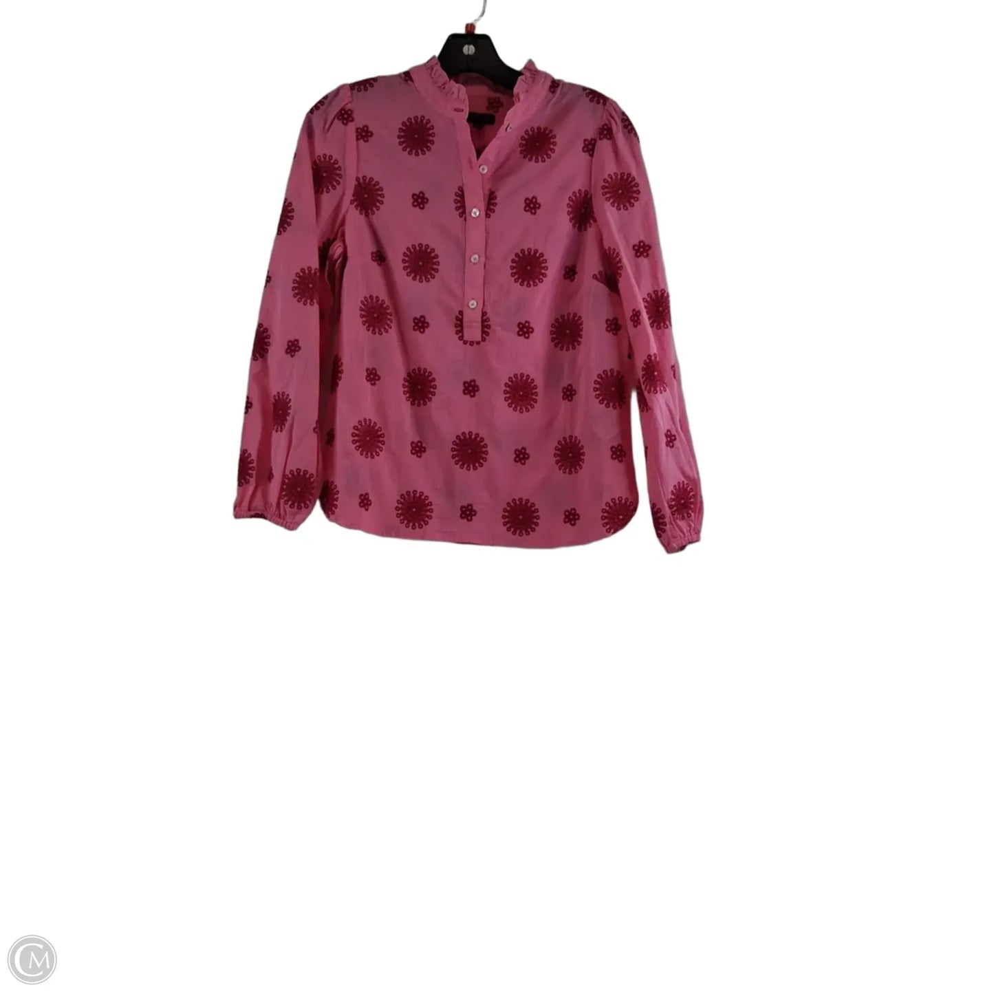 Top Long Sleeve By Talbots In Pink & Red, Size: Sp