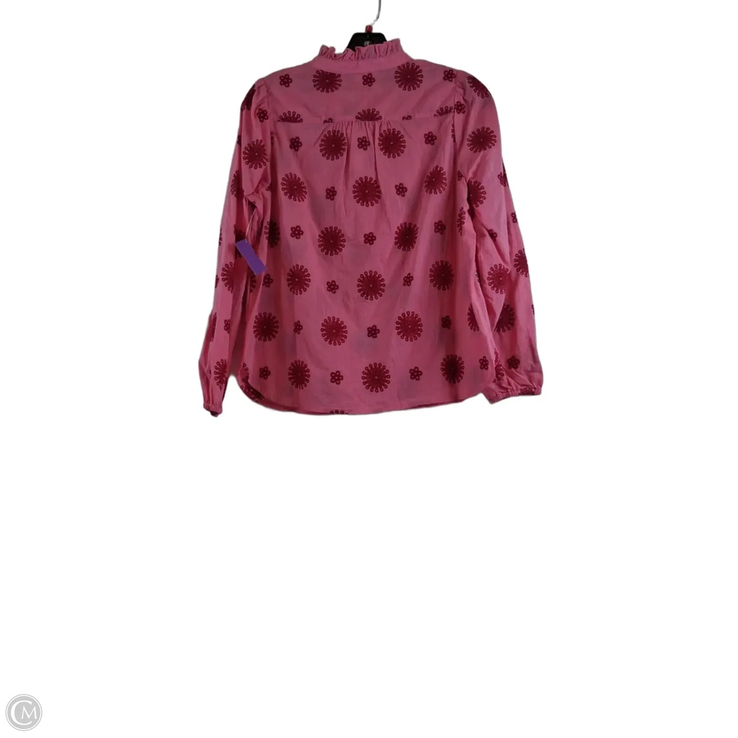 Top Long Sleeve By Talbots In Pink & Red, Size: Sp