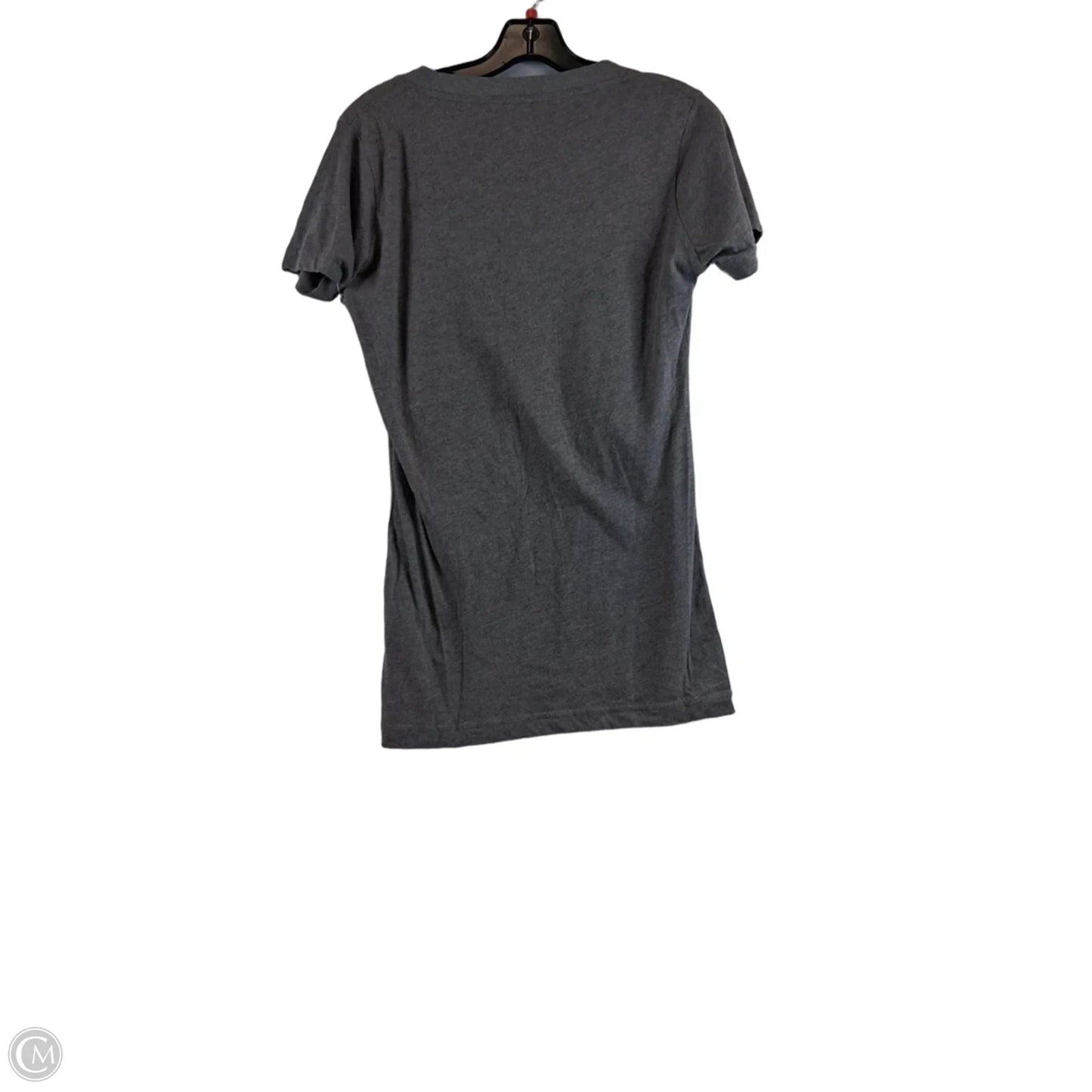 Athletic Top Short Sleeve By Clothes Mentor In Grey & Orange, Size: S