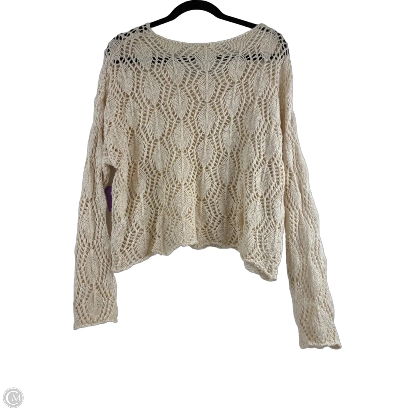 Top Long Sleeve By Natural Life In Cream, Size: L