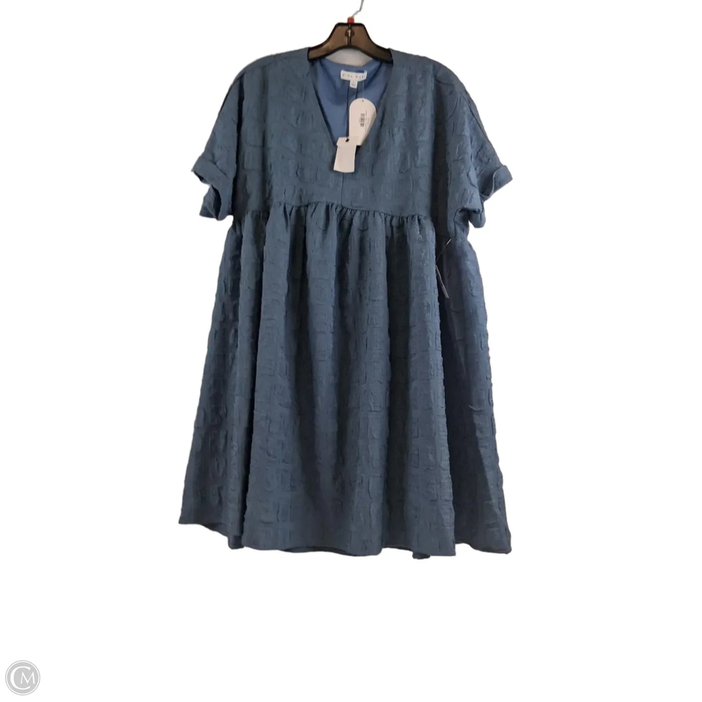 Dress Casual Midi By Miou Muse In Blue, Size: L