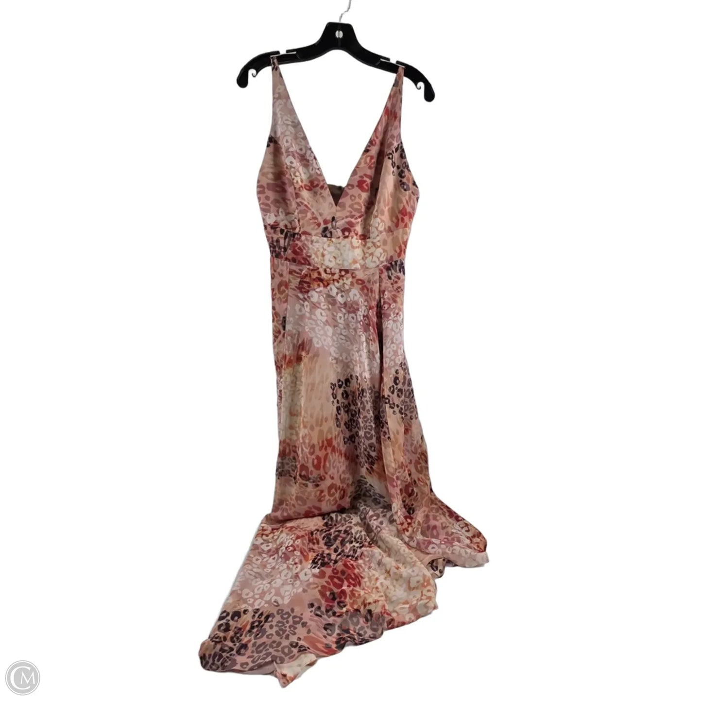 Dress Casual Maxi By Marciano In Orange & White, Size: M