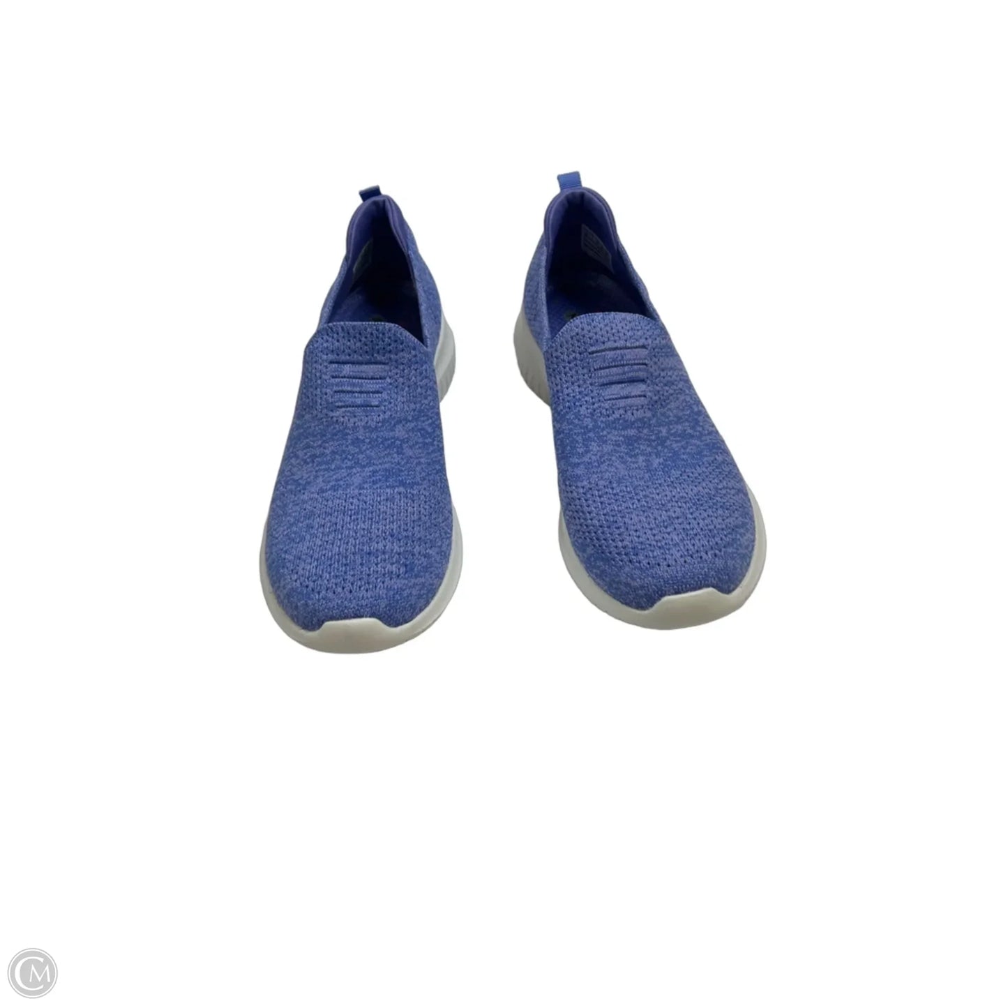Shoes Flats By Skechers In Purple & White, Size: 8