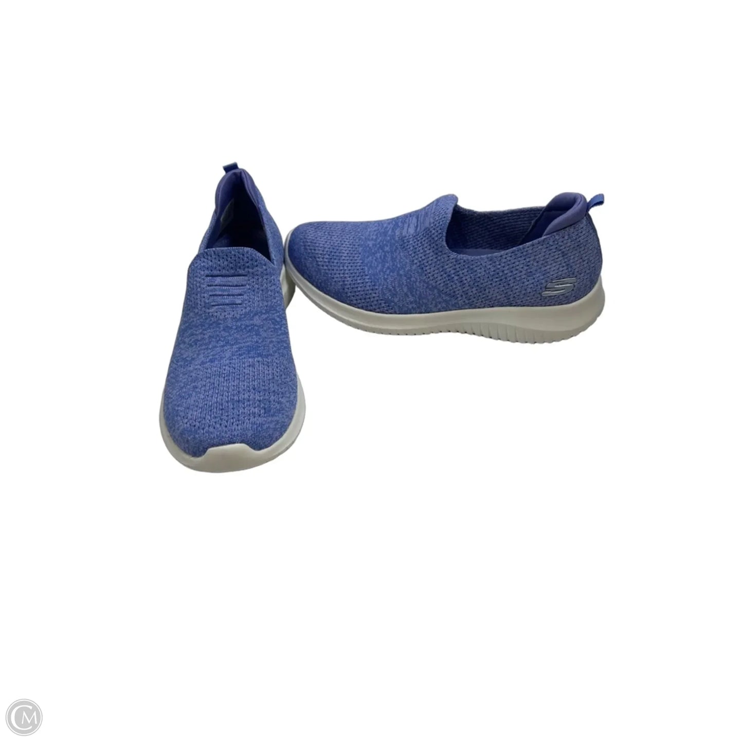 Shoes Flats By Skechers In Purple & White, Size: 8